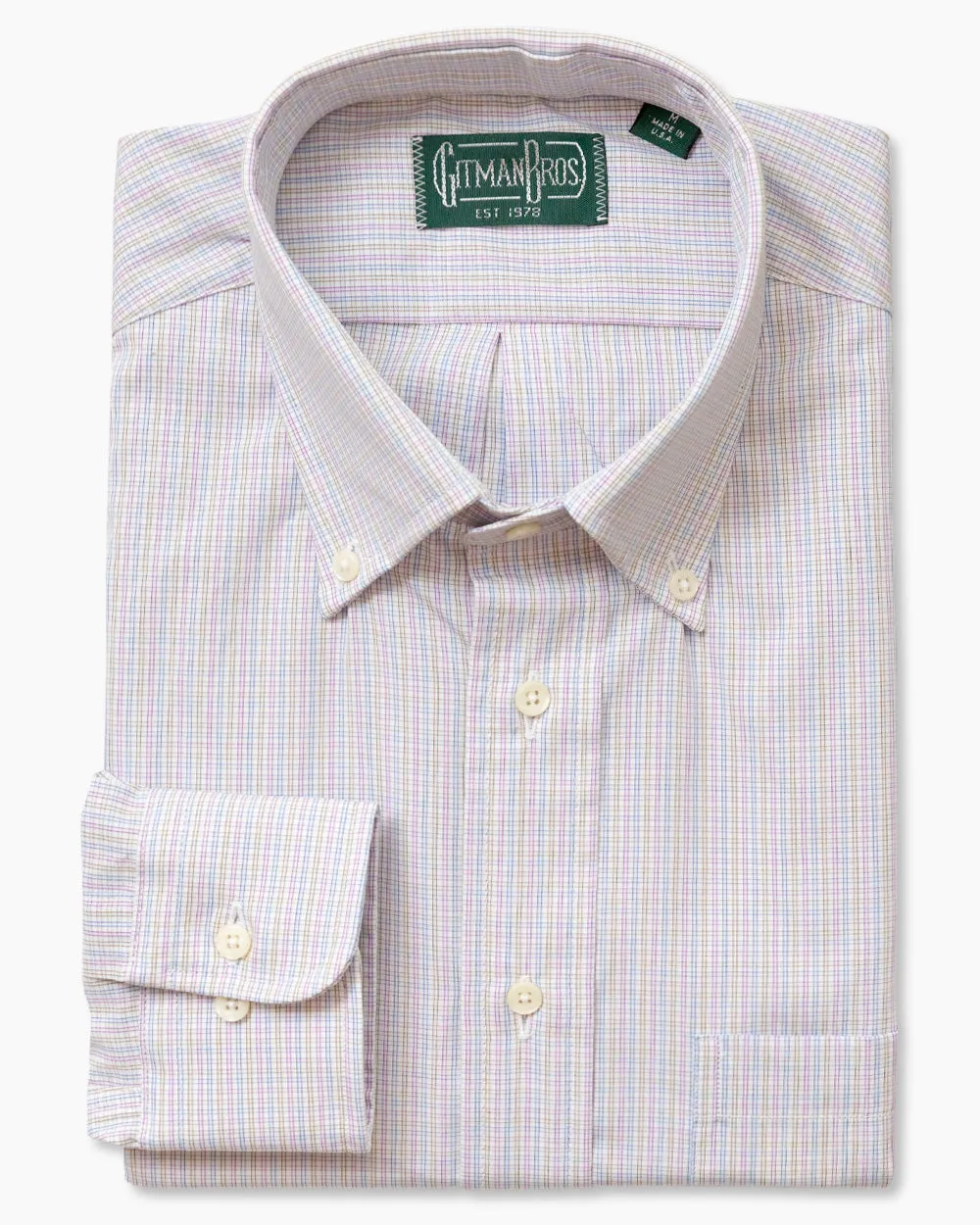 Multi Micro Check sold by Gitman Brothers product image thumbnail 2