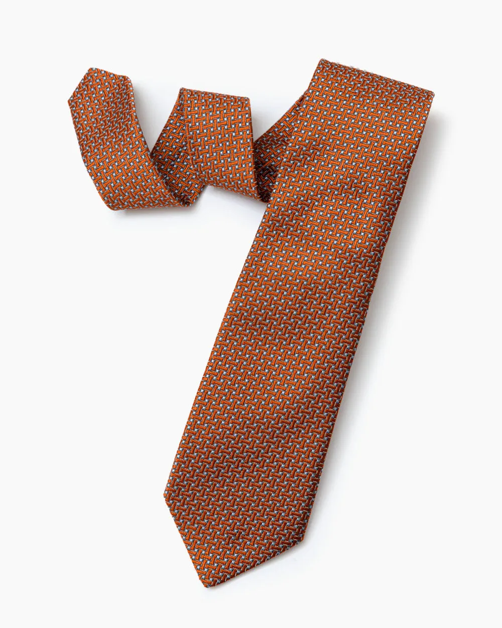 Orange Woven Basketweave sold by Gitman Brothers product image thumbnail 2