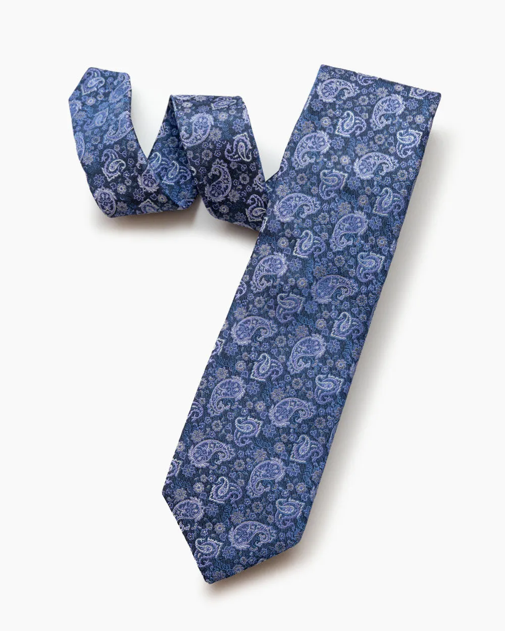 Blue Woven Paisley sold by Gitman Brothers product image thumbnail 2