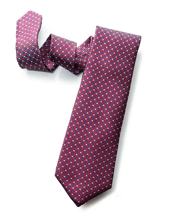 Burgundy Woven Foulard sold by Gitman Brothers
