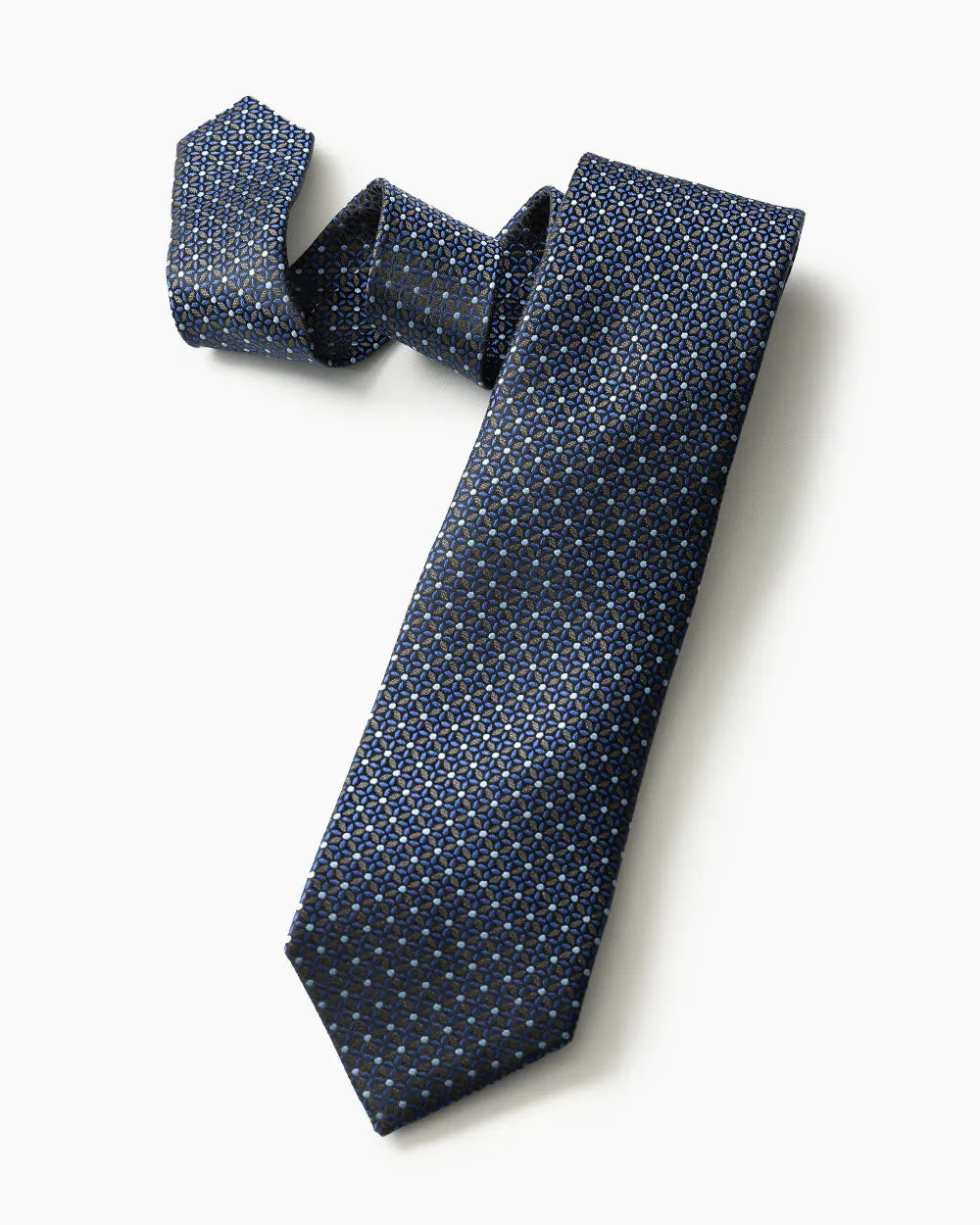 Navy Woven Foulard sold by Gitman Brothers product image thumbnail 2