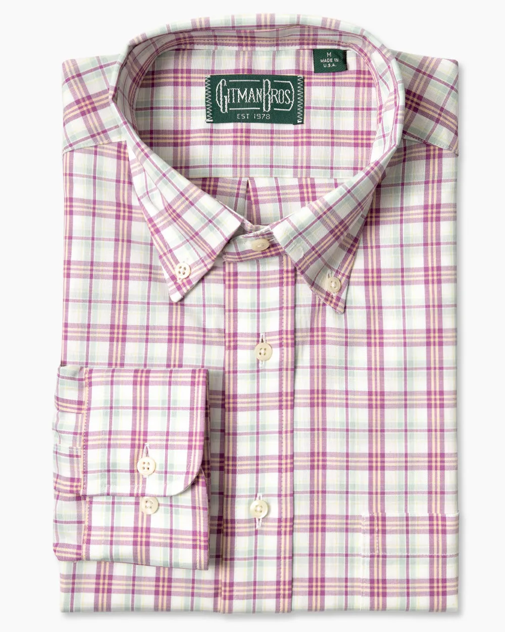 Purple Somelos Plaid sold by Gitman Brothers product image thumbnail 2