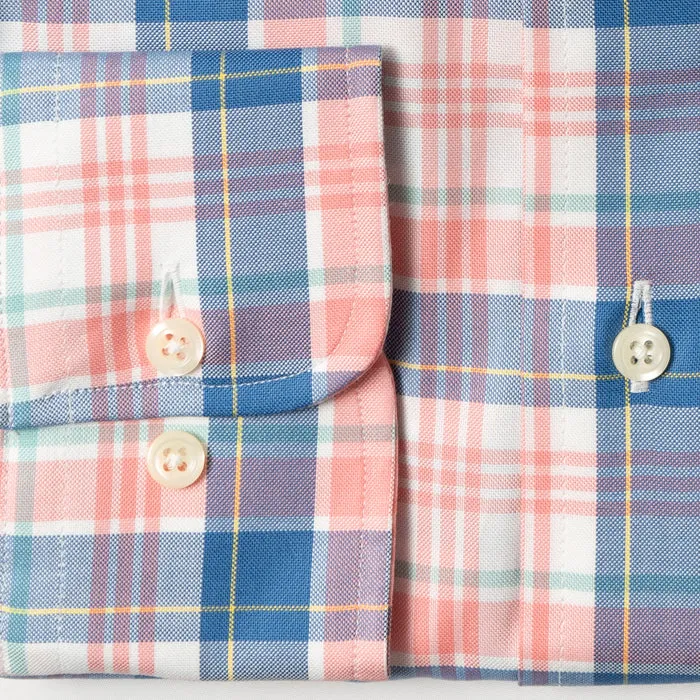 Pink Somelos Plaid sold by Gitman Brothers product image thumbnail 4