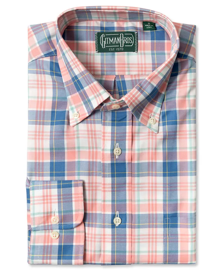 Pink Somelos Plaid sold by Gitman Brothers