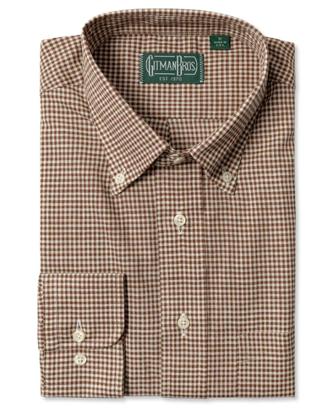 Brown Gingham sold by Gitman Brothers