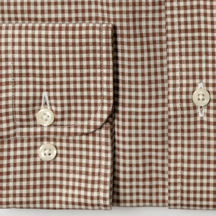 Brown Gingham sold by Gitman Brothers product image thumbnail 4