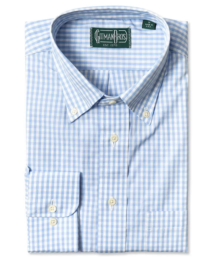 Blue Spring Gingham sold by Gitman Brothers
