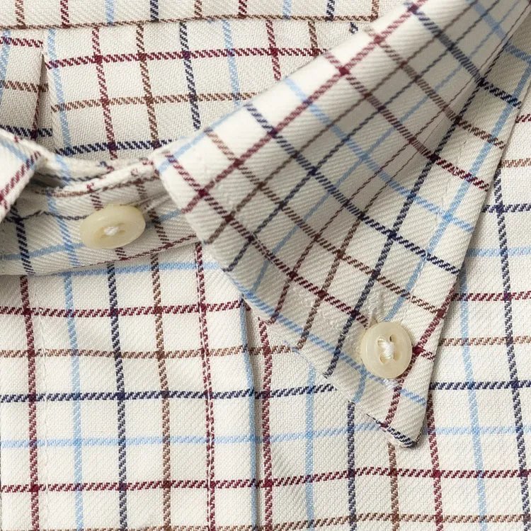 Brown Twill Tattersall sold by Gitman Brothers product image thumbnail 5