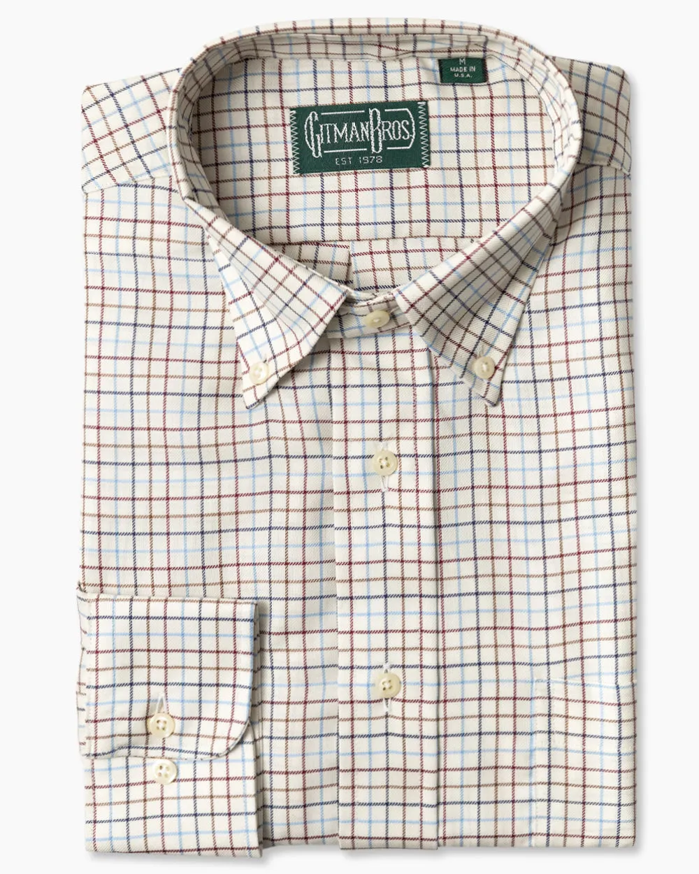 Brown Twill Tattersall sold by Gitman Brothers product image thumbnail 2