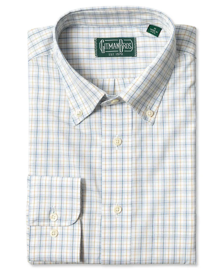 Tan Italian Poplin sold by Gitman Brothers