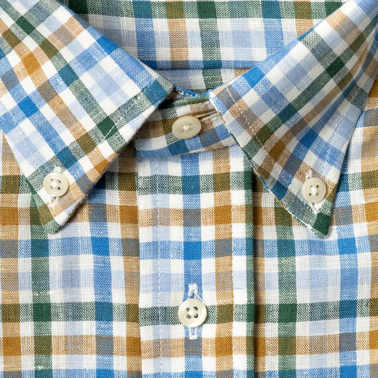 Multi Gingham Cotton/Linen sold by Gitman Brothers product image thumbnail 3