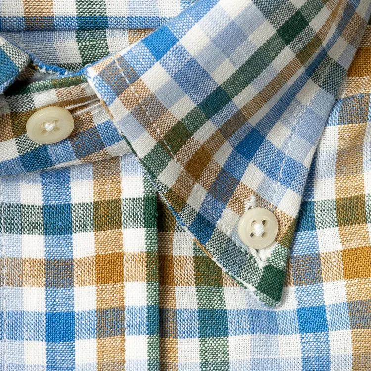 Multi Gingham Cotton/Linen sold by Gitman Brothers product image thumbnail 5