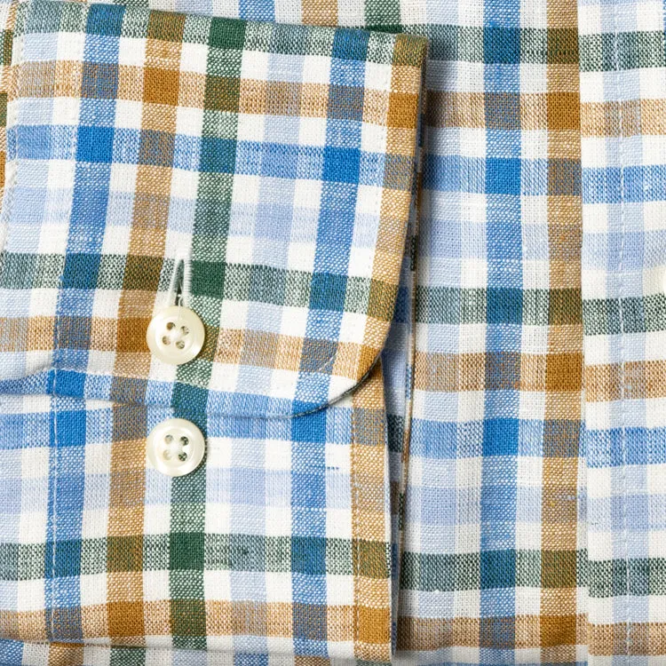 Multi Gingham Cotton/Linen sold by Gitman Brothers product image thumbnail 4