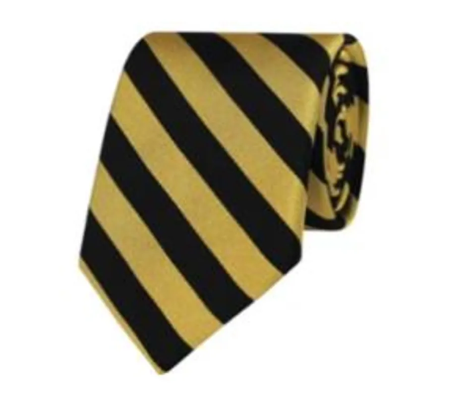 Navy/Yellow Stripe Tie sold by Gitman Brothers