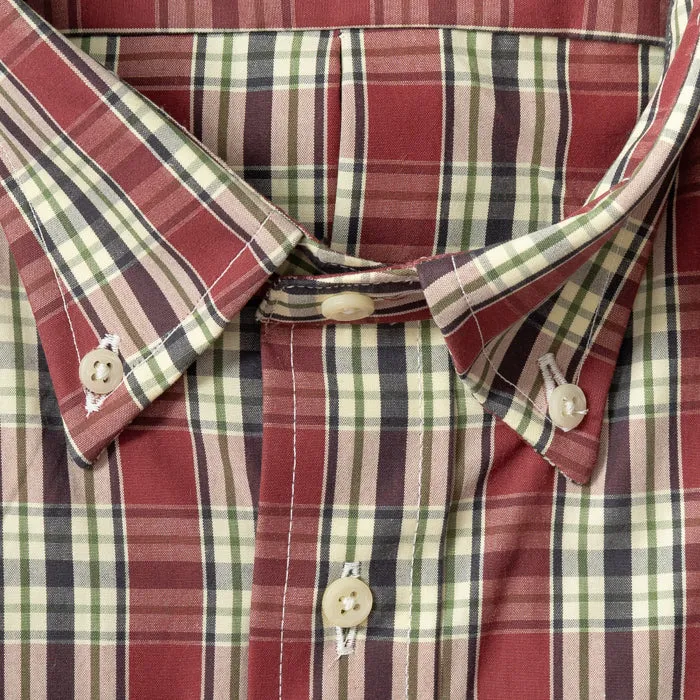 Red Winter Madras sold by Gitman Brothers product image thumbnail 3