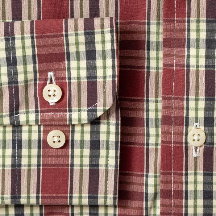 Red Winter Madras sold by Gitman Brothers product image thumbnail 4