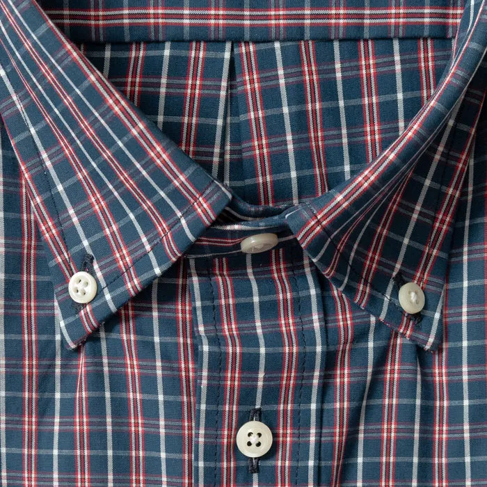 Navy Check Heavy Poplin sold by Gitman Brothers product image thumbnail 3