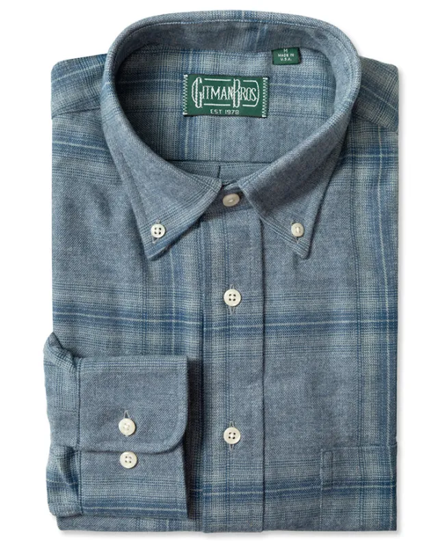 Blue Shadow Plaid sold by Gitman Brothers