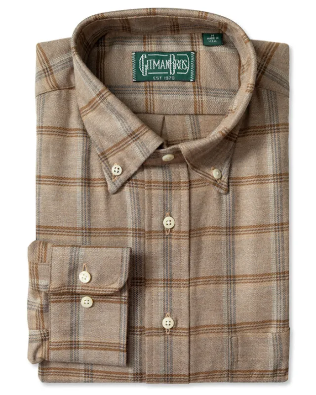 Tan Plaid Flannel sold by Gitman Brothers