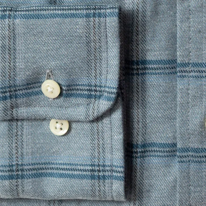 Blue Plaid Flannel sold by Gitman Brothers product image thumbnail 4