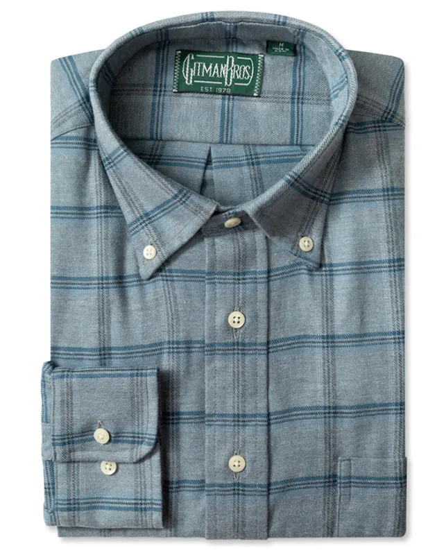 Blue Plaid Flannel sold by Gitman Brothers