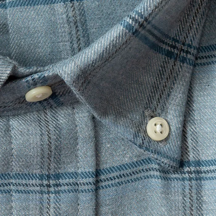 Blue Plaid Flannel sold by Gitman Brothers product image thumbnail 5