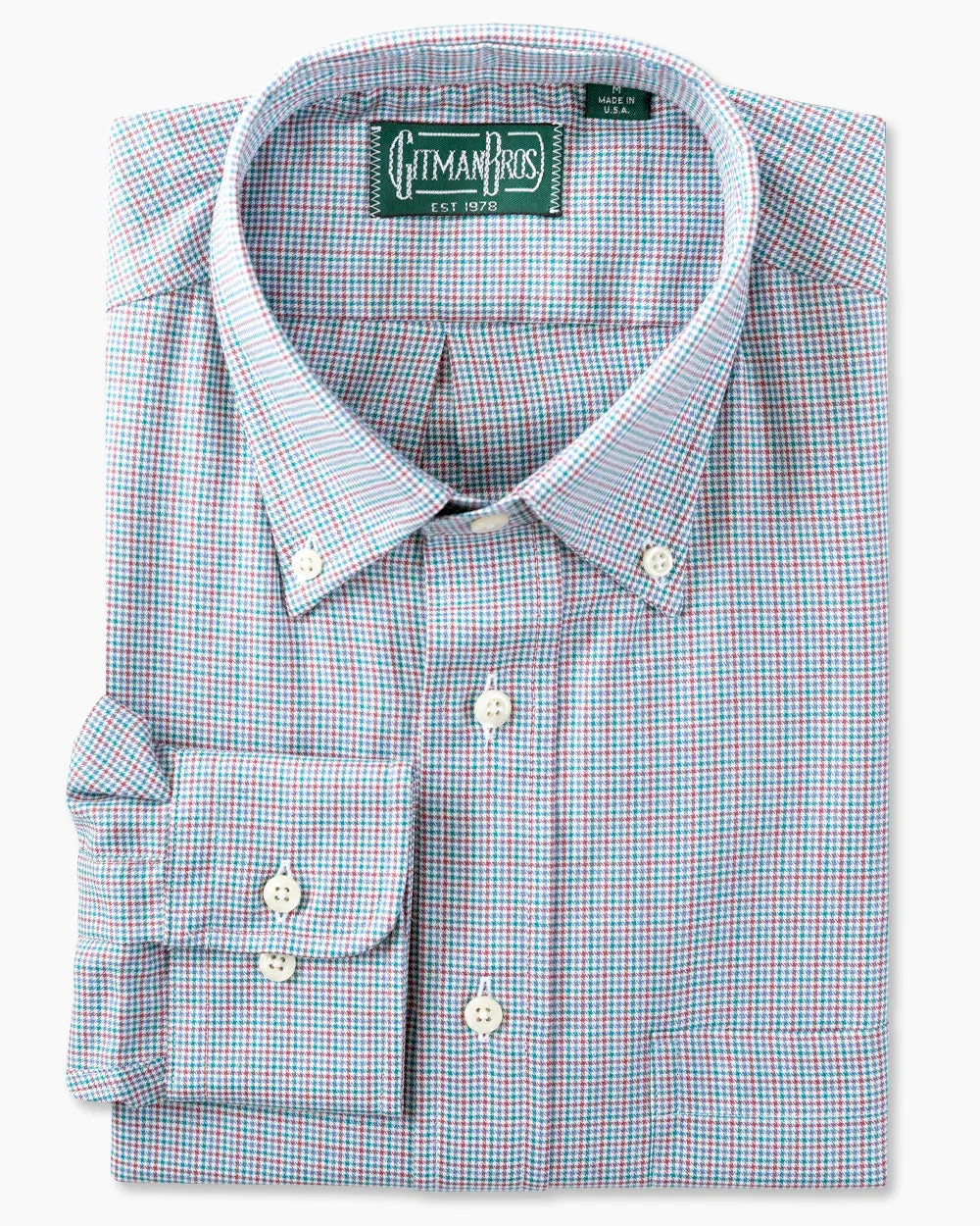 Blue Compact Houndstooth sold by Gitman Brothers product image thumbnail 2