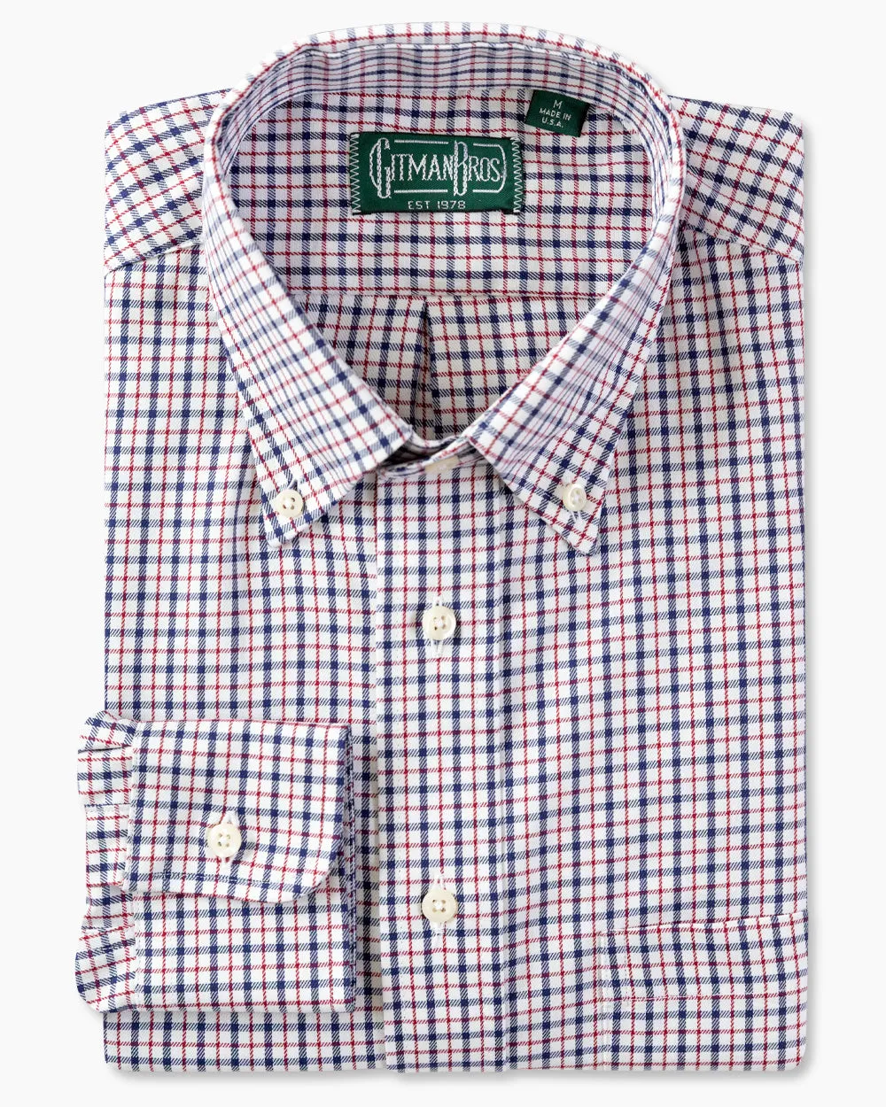 Burgundy Polo Twill sold by Gitman Brothers product image thumbnail 2