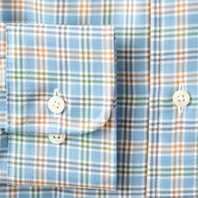 Blue Somelos Plaid sold by Gitman Brothers product image thumbnail 4