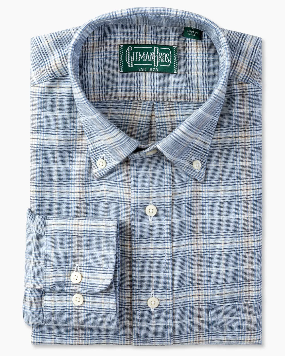 Blue Cashmere Houndstooth sold by Gitman Brothers product image thumbnail 2