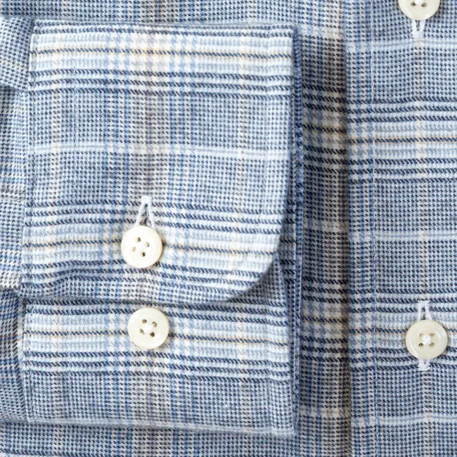 Blue Cashmere Houndstooth sold by Gitman Brothers product image thumbnail 4