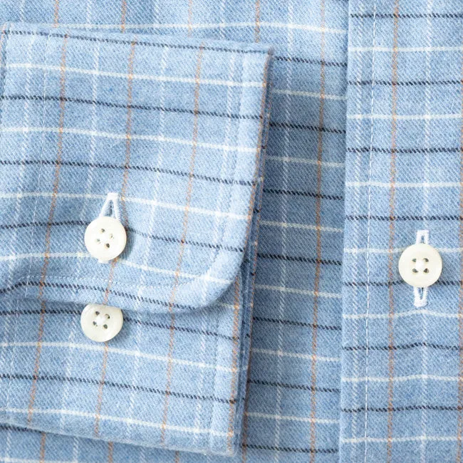 Blue Cashmere Check sold by Gitman Brothers product image thumbnail 4