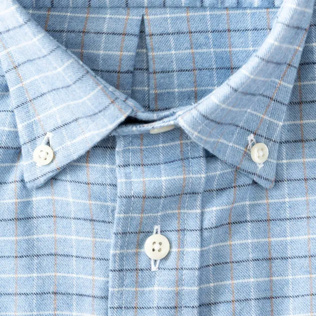 Blue Cashmere Check sold by Gitman Brothers product image thumbnail 3