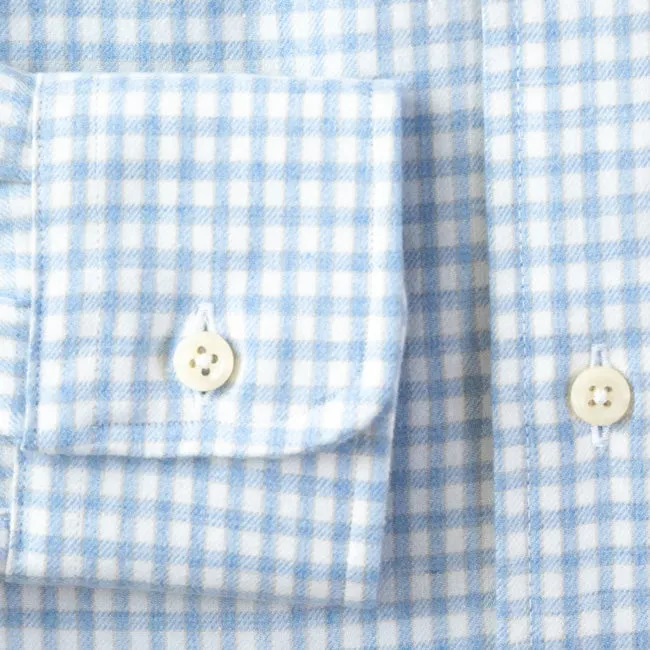 Blue Merino Gingham sold by Gitman Brothers product image thumbnail 4
