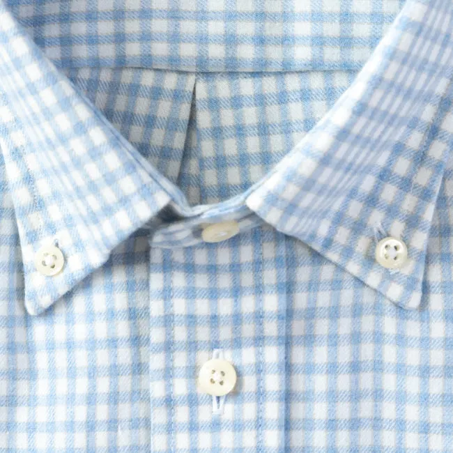 Blue Merino Gingham sold by Gitman Brothers product image thumbnail 3