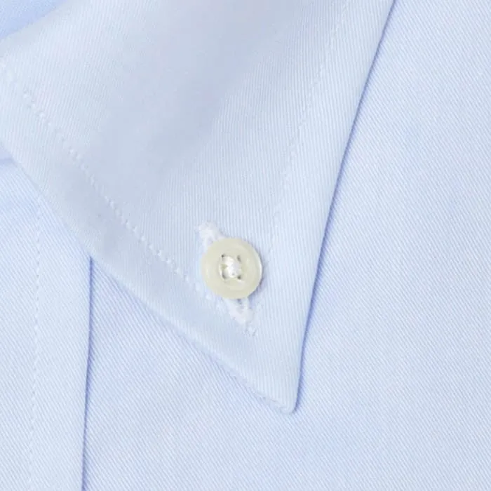 Button Down Mini Twill Blue - Classic sold by Gitman Brothers product image thumbnail 5
