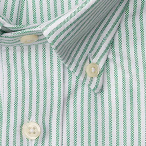 Green Stripe Oxford sold by Gitman Brothers product image thumbnail 5