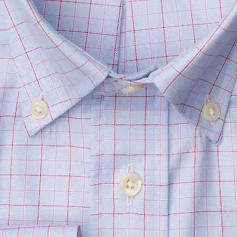 Red Windowpane 100's Twill sold by Gitman Brothers product image thumbnail 3