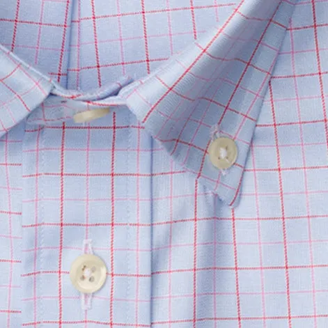 Red Windowpane 100's Twill sold by Gitman Brothers product image thumbnail 5