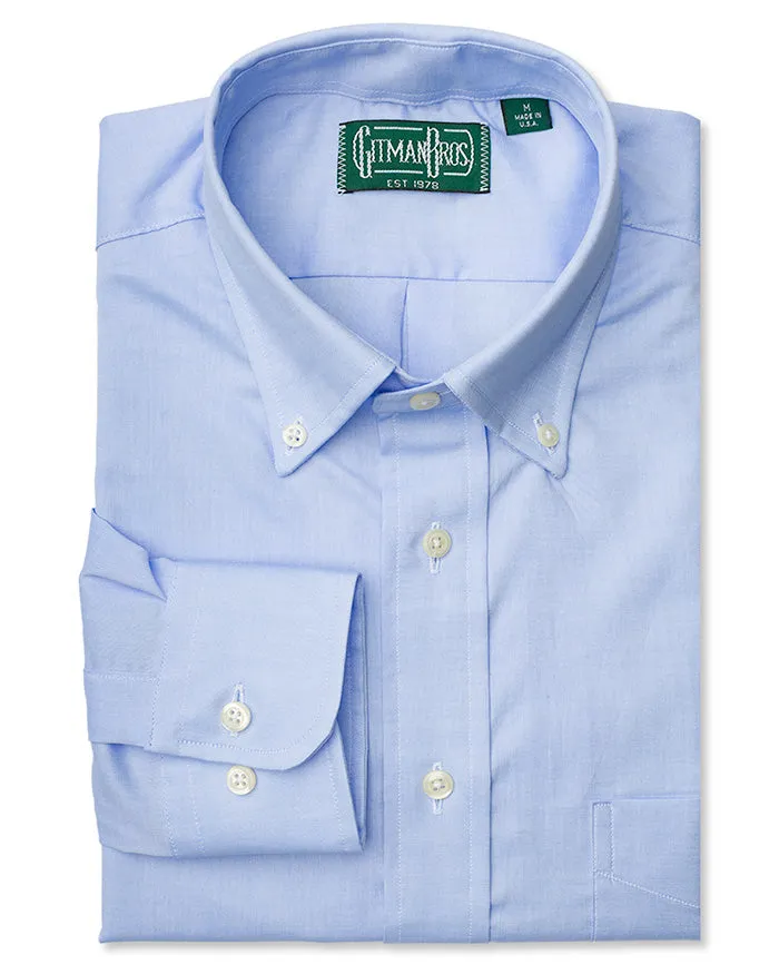 Blue Zephyr Oxford sold by Gitman Brothers
