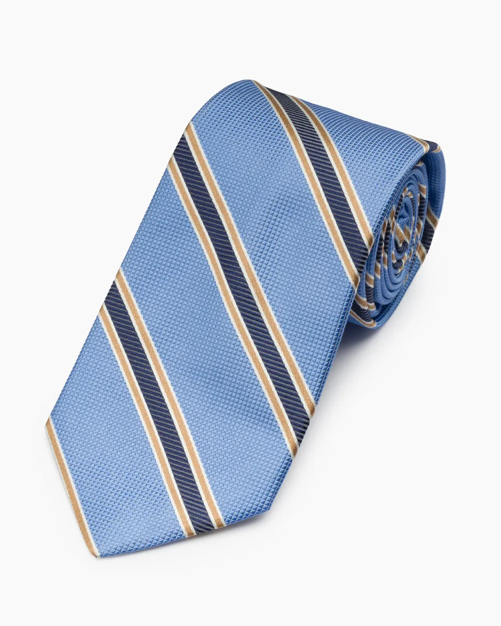 Blue University Stripe Tie sold by Gitman Brothers product image thumbnail 2