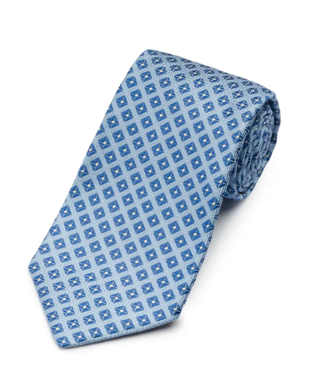 Blue Woven Neat Tie made by Gitman Brothers