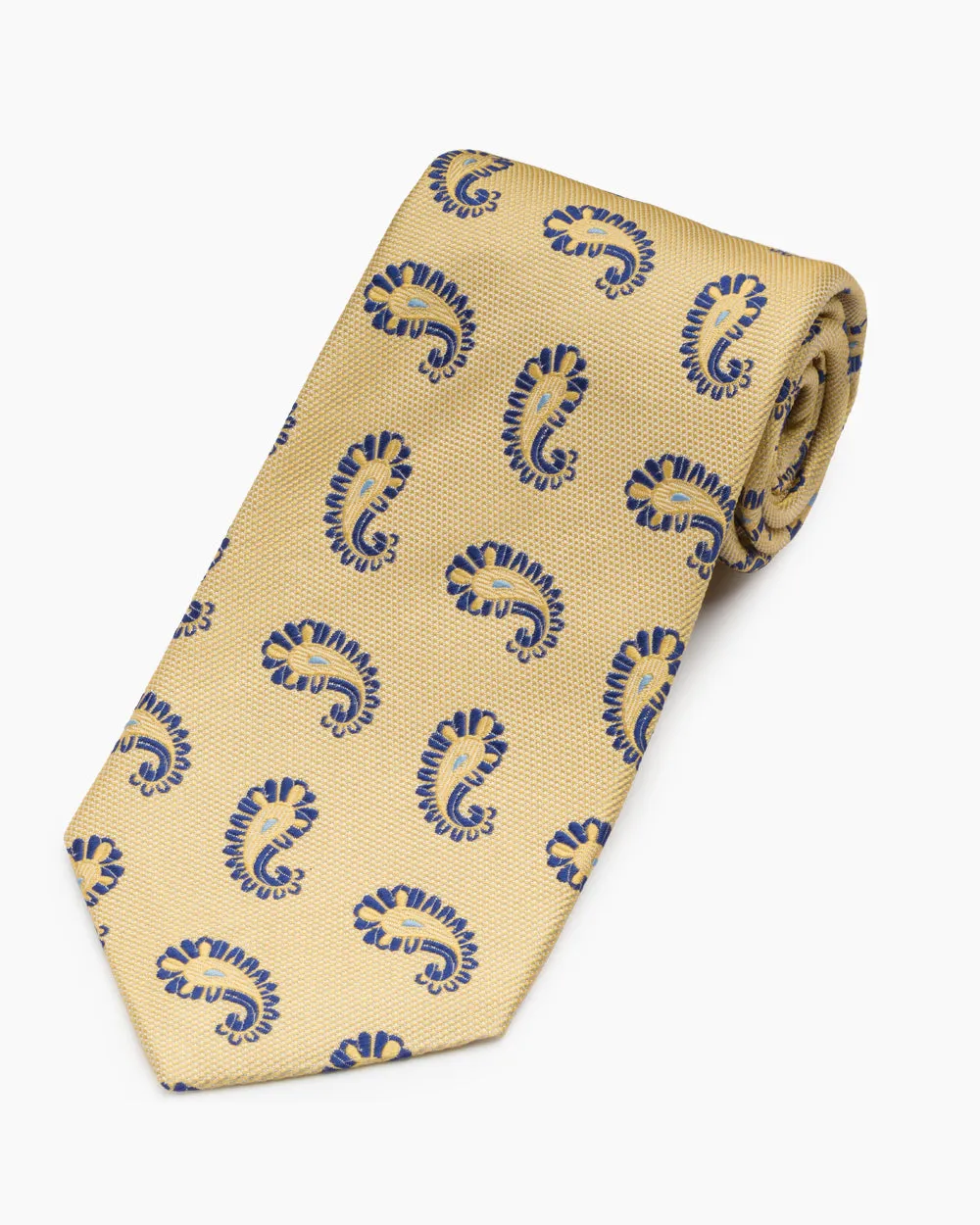 Gold Neat Paisley Tie sold by Gitman Brothers product image thumbnail 2
