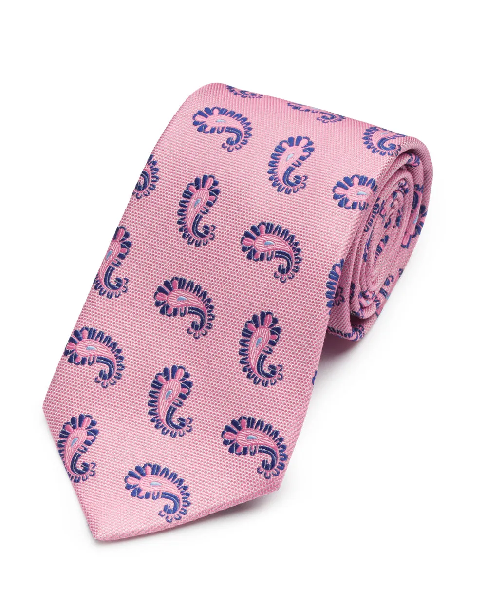 Pink Neat Paisley Tie sold by Gitman Brothers