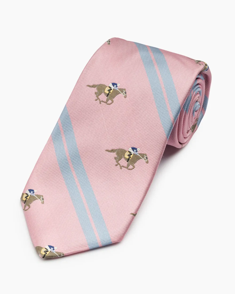 Pink Racing Stripe Tie sold by Gitman Brothers product image thumbnail 2