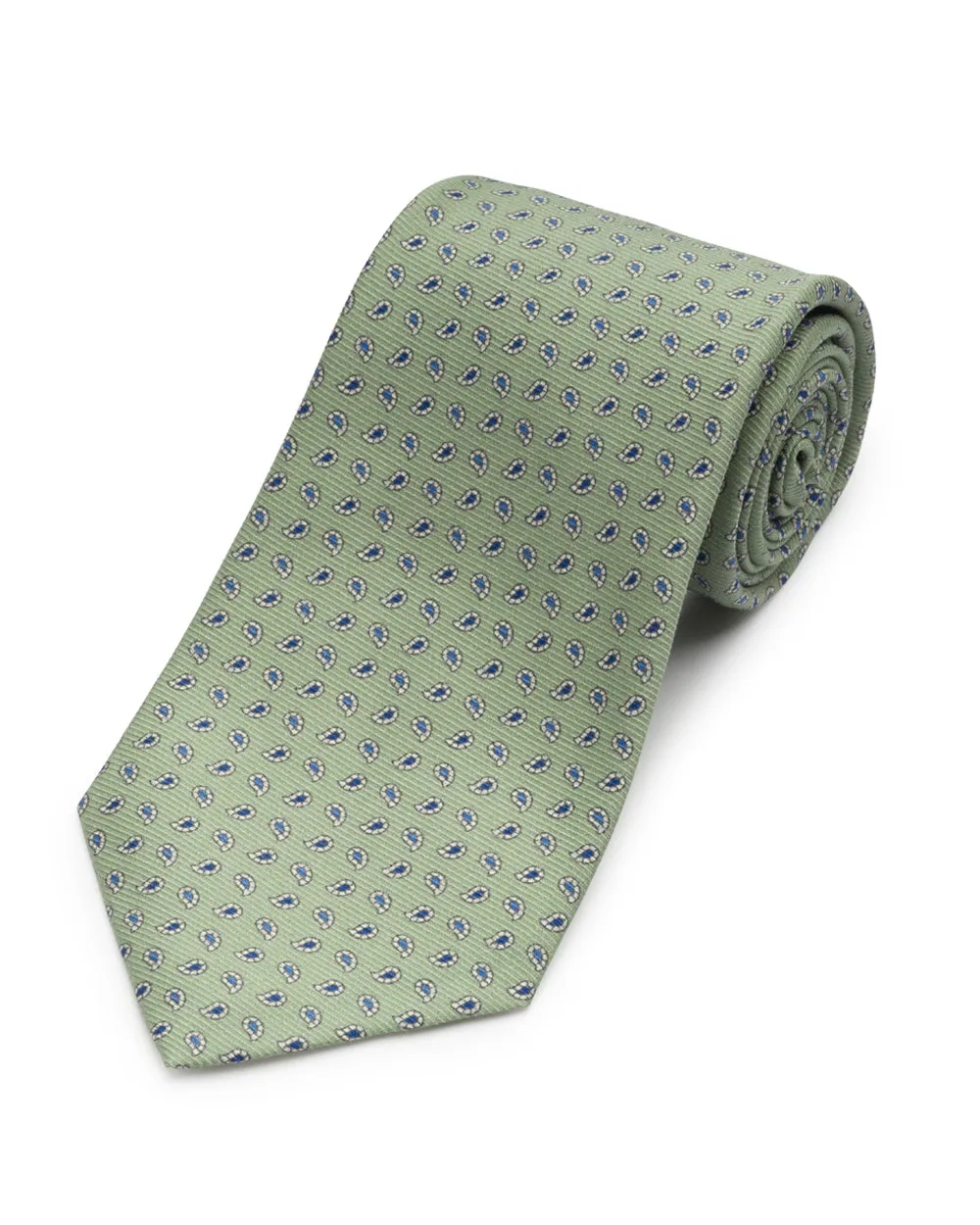 Mint Printed Neat Tie sold by Gitman Brothers