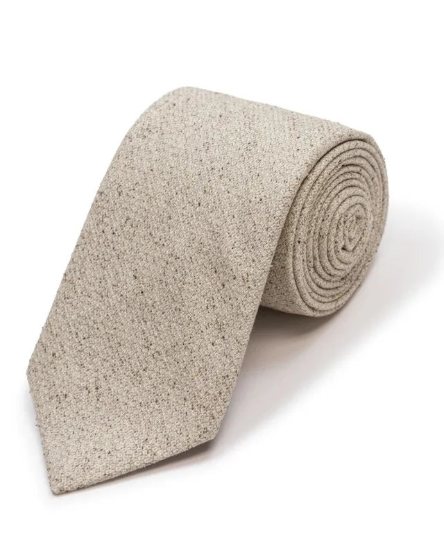 Tan Textured Solid Tie made by Gitman Brothers