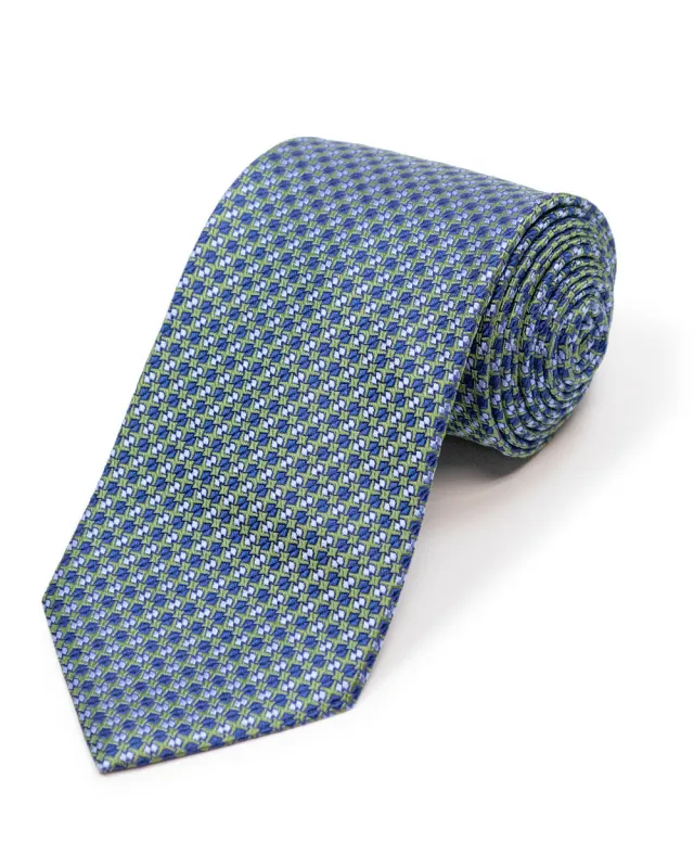 Green Woven Neat Tie made by Gitman Brothers