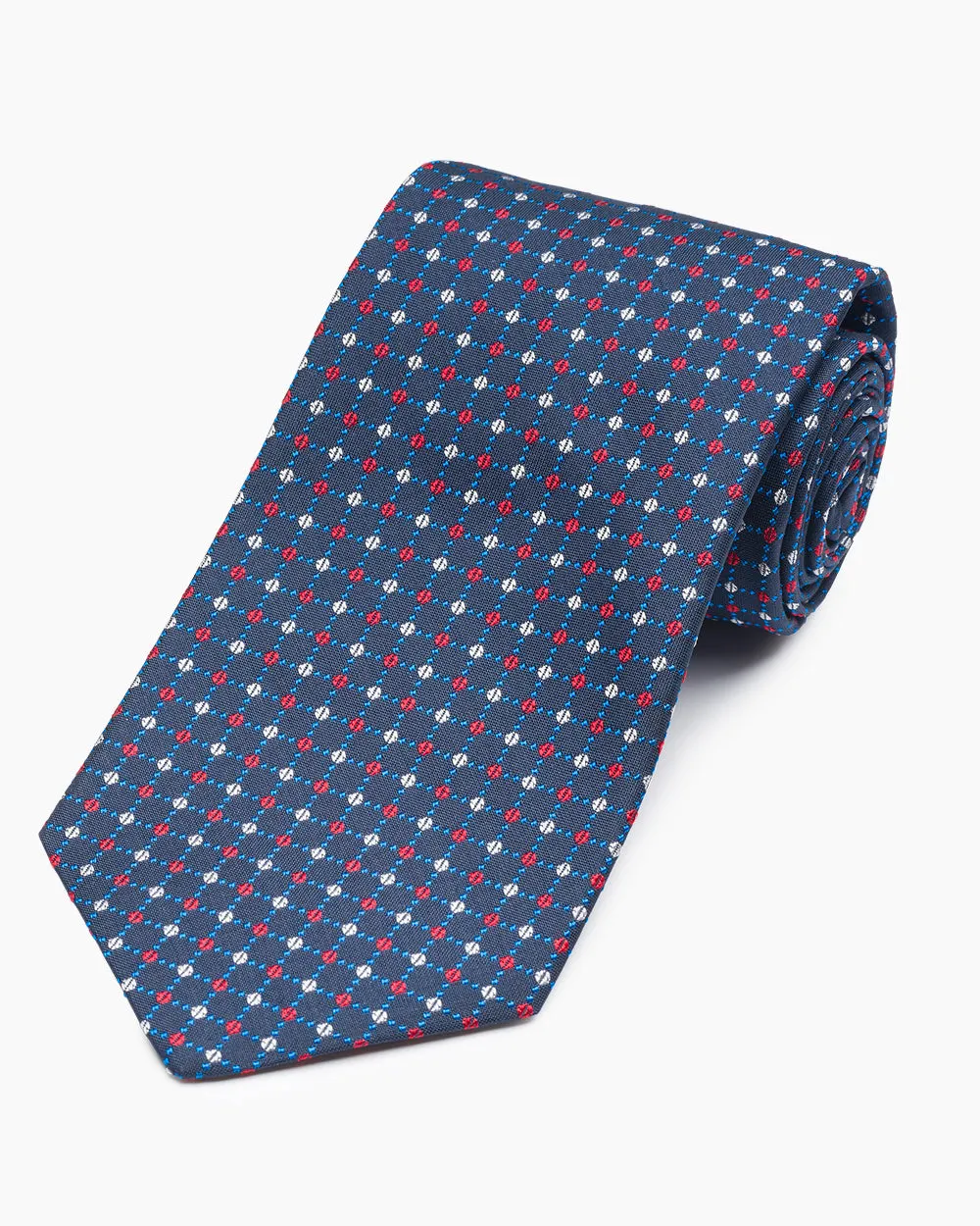 Navy Neat Dot Tie sold by Gitman Brothers product image thumbnail 2