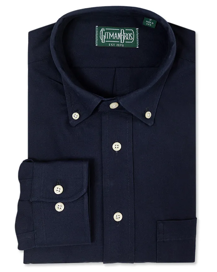 Navy Overdye Oxford sold by Gitman Brothers